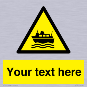 Custom warning ferries crossing vessels
